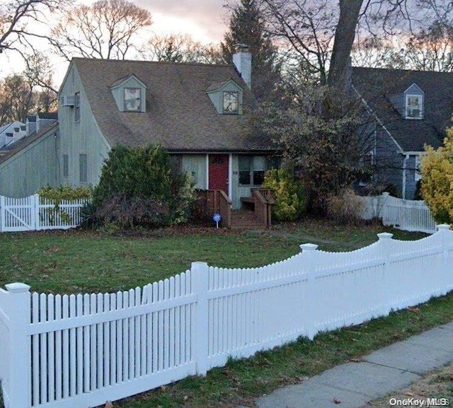 25 N Babylon Tpke, Merrick, NY 11566 - new england style home featuring a chimney