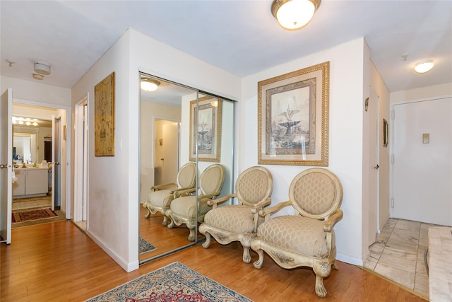 10 Canterbury Rd Apt 2G, Great Neck, NY 11021 - hall with light wood-style floors