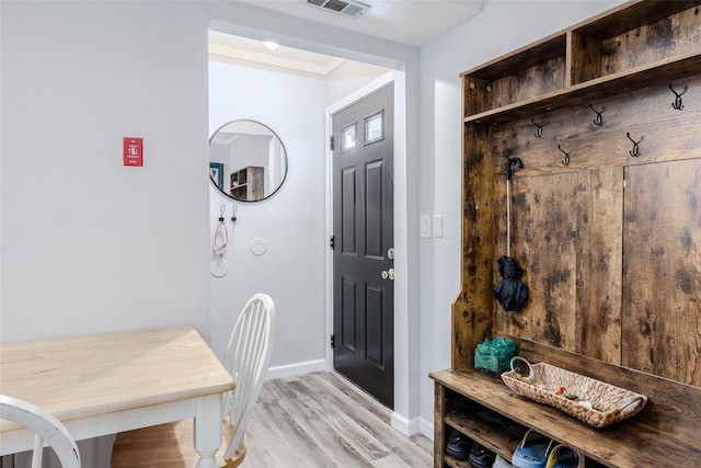 95 Pointe Cir S Unit 95, Coram, NY 11727 - mudroom with baseboards and light wood-type flooring
