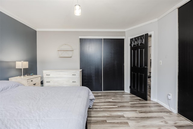 95 Pointe Cir S Unit 95, Coram, NY 11727 - bedroom featuring crown molding and wood finished floors