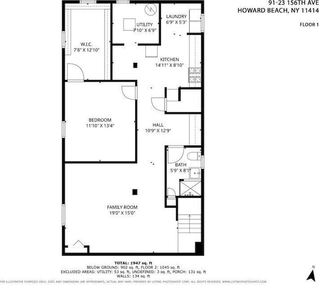 91-23 156th Ave, Howard Beach, NY 11414 - view of property floor plan