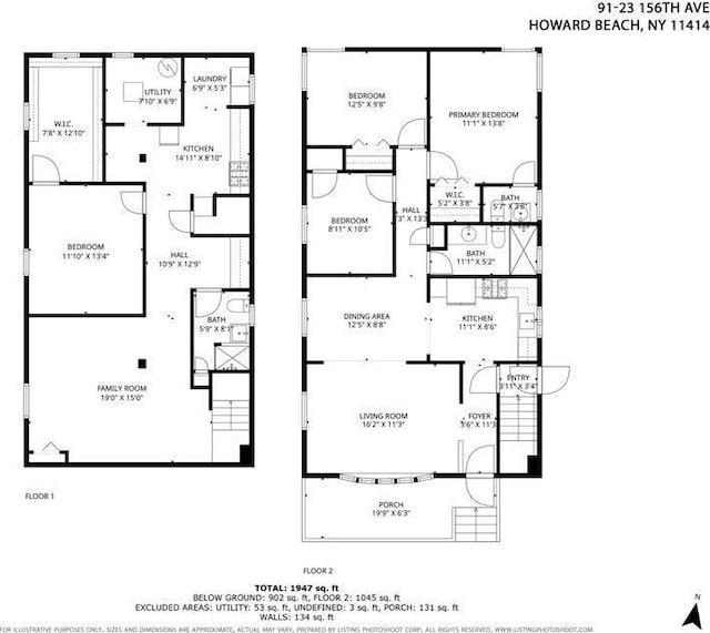 91-23 156th Ave, Howard Beach, NY 11414 - view of floor plan / room layout