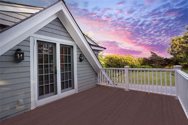 59 Shore Rd, Westhampton, NY 11977 - view of deck at dusk