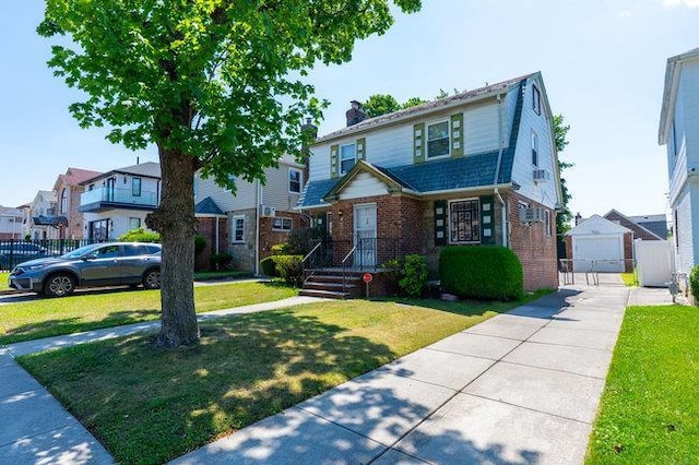 7318 180th St, Fresh Meadows, NY 11366 - view of front facade with a residential view and brick siding