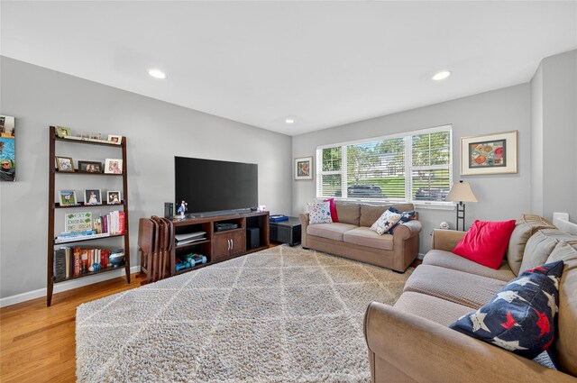 3 Stanford Dr, Highland Mills, NY 10930 - living room featuring light wood-style flooring and recessed lighting