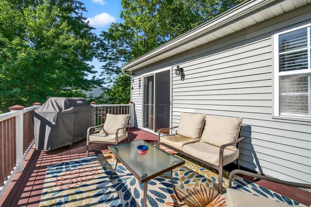 3 Stanford Dr, Highland Mills, NY 10930 - deck featuring outdoor lounge area and area for grilling