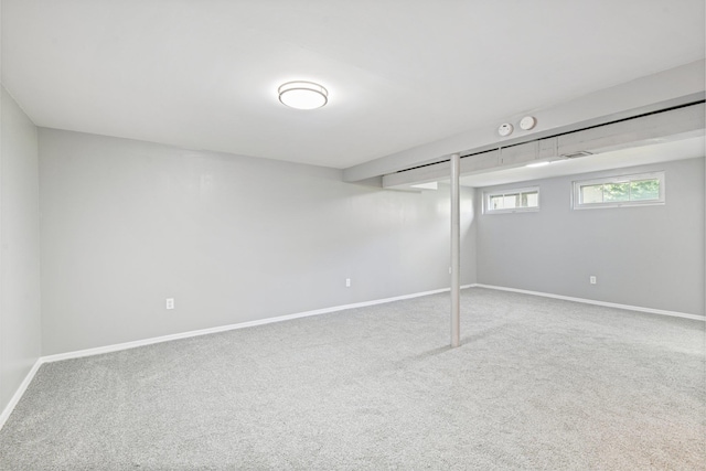 43 Walton St, Brentwood, NY 11717 - below grade area featuring carpet flooring
