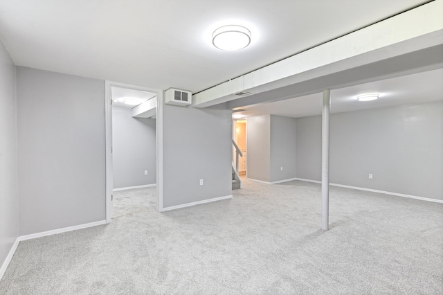 43 Walton St, Brentwood, NY 11717 - finished below grade area with carpet flooring and stairway