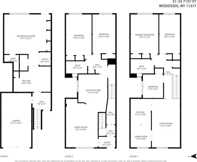 51-23 71st St, Woodside, NY 11377 - view of property floor plan