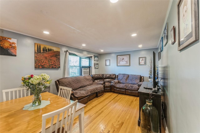 217-22 73rd Ave Upper, Upper, Oakland Gardens, NY 11364 - living area featuring recessed lighting and light wood-style flooring