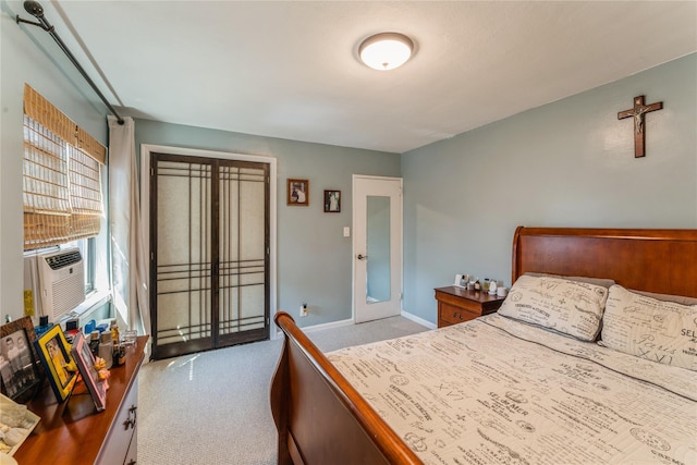 217-22 73rd Ave Upper, Upper, Oakland Gardens, NY 11364 - carpeted bedroom with cooling unit and access to exterior
