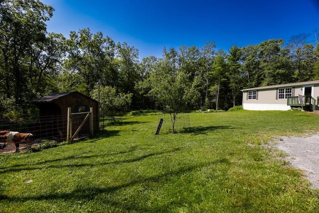 101 W Peenpack Trl, Sparrowbush, NY 12780 - view of green lawn with an outbuilding