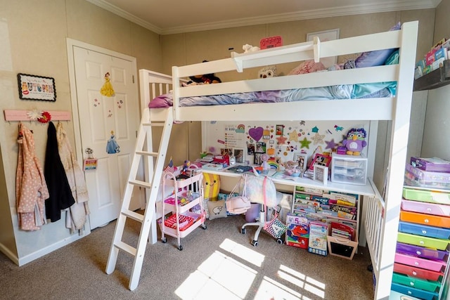 101 W Peenpack Trl, Sparrowbush, NY 12780 - carpeted bedroom featuring crown molding