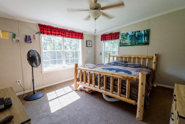 101 W Peenpack Trl, Sparrowbush, NY 12780 - carpeted bedroom with ornamental molding and ceiling fan