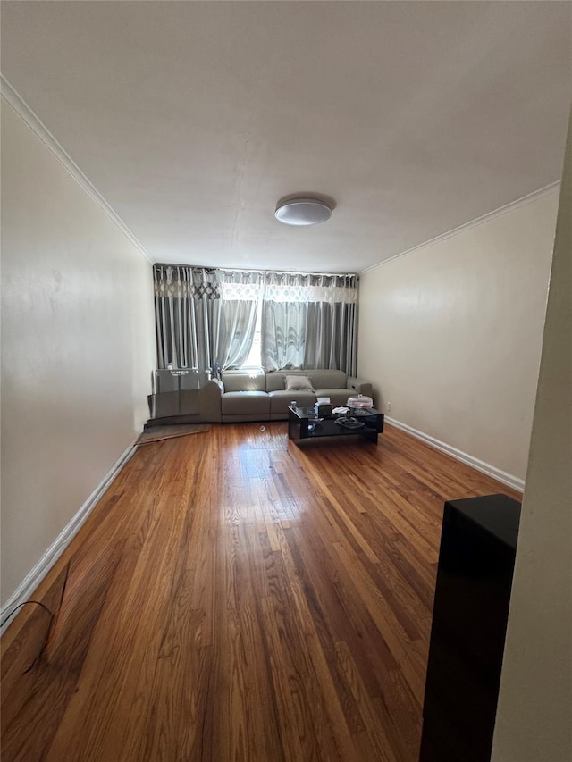 33-42 150th St, Flushing, NY 11354 - living room with crown molding and wood finished floors