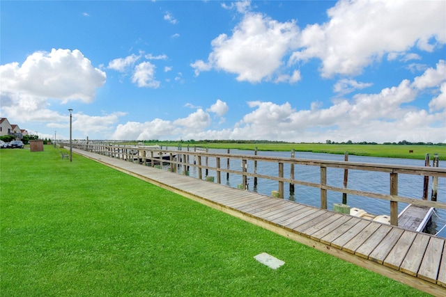 1 Anchorage Way Unit 301, Freeport, NY 11520 - dock with a water view and a yard