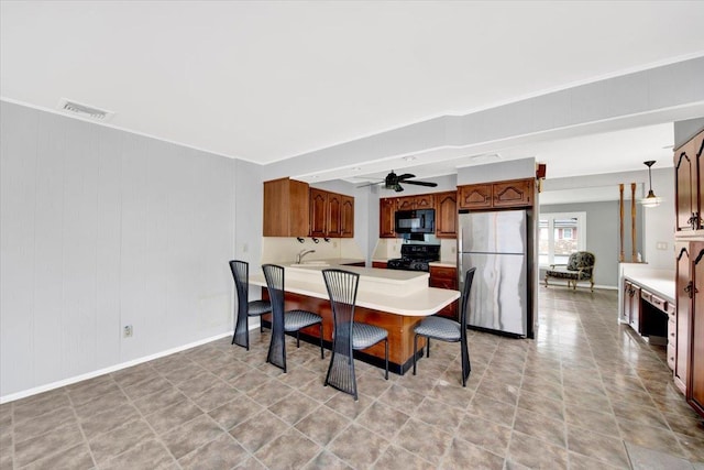 107 Croydon Rd, Yonkers, NY 10710 - dining room with ceiling fan and baseboards