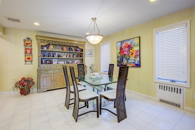 7015 170th St, Fresh Meadows, NY 11365 - dining space with radiator heating unit and recessed lighting