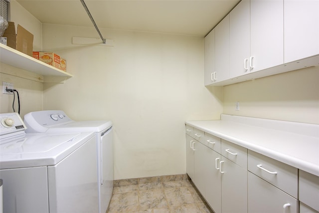 7015 170th St, Fresh Meadows, NY 11365 - laundry room featuring cabinet space and washing machine and dryer
