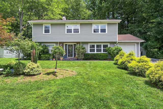 3324 Sycamore Ln, Yorktown Heights, NY 10598 - colonial-style house with an attached garage and a front lawn
