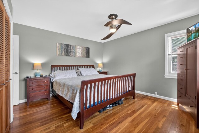 3324 Sycamore Ln, Yorktown Heights, NY 10598 - bedroom featuring wood finished floors and a ceiling fan