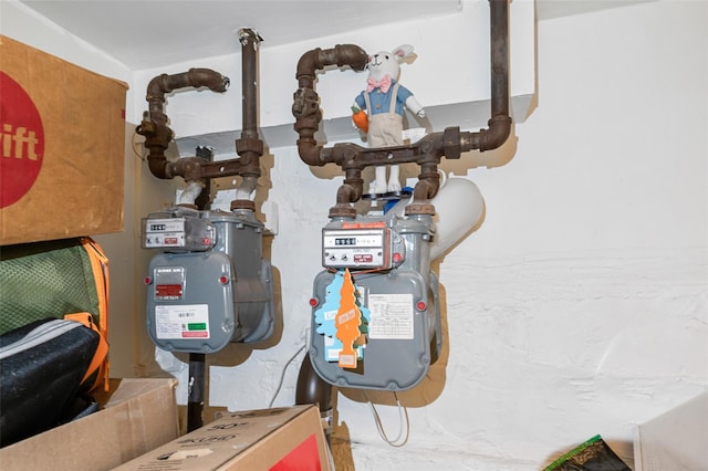 74-25 93rd Ave, Woodhaven, NY 11421 - utility room with gas meter