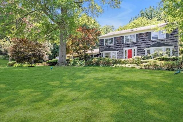 26 Rolling Dr, Brookville, NY 11545 - back of house with a yard