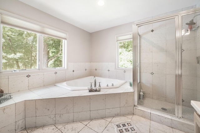 70 Hickory St, Blauvelt, NY 10913 - full bathroom with a bath and a shower stall