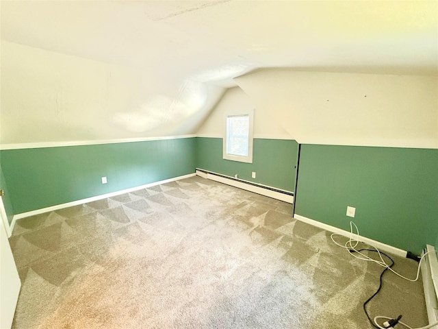 55 Red Mill Rd, Cortlandt Manor, NY 10567 - bonus room with a baseboard radiator, carpet floors, and lofted ceiling