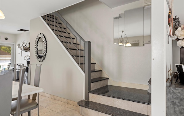 96-36 149th Ave, Ozone Park, NY 11417 - staircase with tile patterned flooring