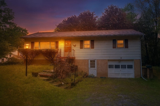 580 Van Burenville Rd, Middletown, NY 10940 - view of front facade featuring a garage and a front lawn