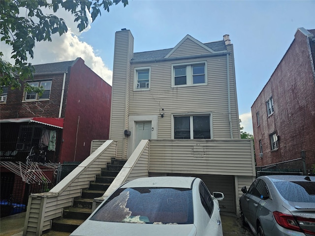 1053 Evergreen Ave, Bronx, NY 10472 - view of front of house featuring a chimney