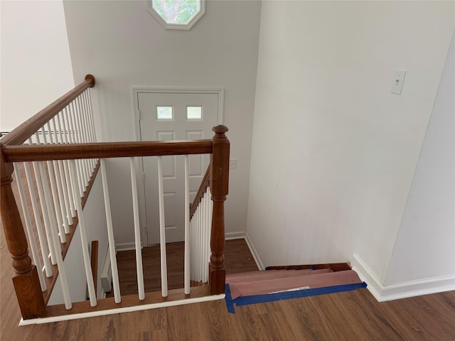 5760 Rte 82, Clinton Corners, NY 12514 - staircase with wood finished floors