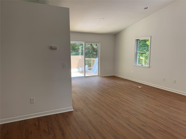 5760 Rte 82, Clinton Corners, NY 12514 - empty room featuring dark wood finished floors and lofted ceiling
