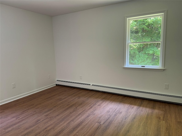 5760 Rte 82, Clinton Corners, NY 12514 - spare room featuring wood finished floors, healthy amount of natural light, and a baseboard radiator