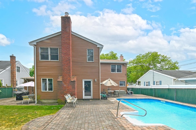 3665 Centerview Ave, Wantagh, NY 11793 - view of pool with a patio, a fenced backyard, and area for grilling