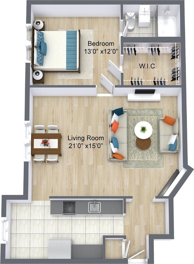68 E Hartsdale Ave Unit 3K, Hartsdale, NY 10530 - view of room layout