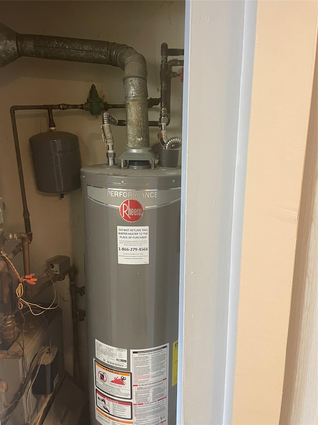 38 Sheffield Dr, Middletown, NY 10940 - utility room with gas water heater