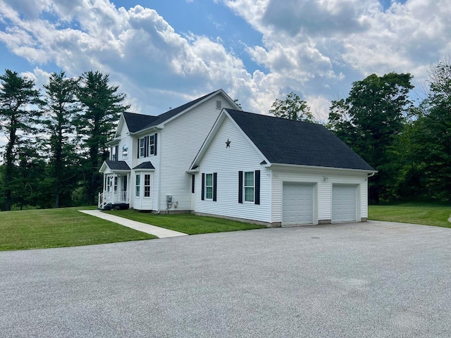 232 Minisink Tpke, Westtown, NY 10998 - view of home's exterior with asphalt driveway, a yard, and a garage