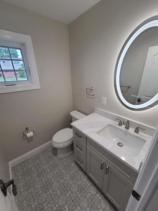 56 Bayberry Ln, Levittown, NY 11756 - half bath featuring toilet and vanity