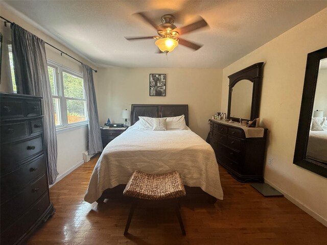 7 Walnut Ct, Goshen, NY 10924 - bedroom with wood finished floors and a ceiling fan
