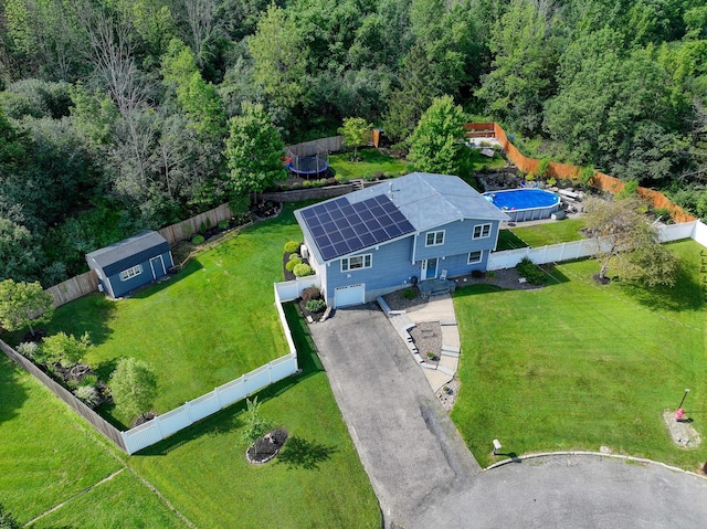 7 Walnut Ct, Goshen, NY 10924 - aerial view of property and surrounding area featuring a heavily wooded area
