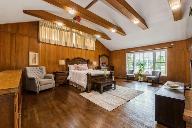 114 Birchwood Park Dr, Syosset, NY 11791 - bedroom with wooden walls and wood finished floors