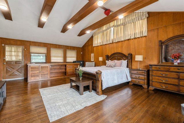 114 Birchwood Park Dr, Syosset, NY 11791 - bedroom with wooden walls and wood finished floors