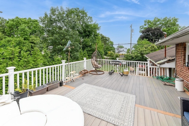 114 Birchwood Park Dr, Syosset, NY 11791 - view of wooden terrace
