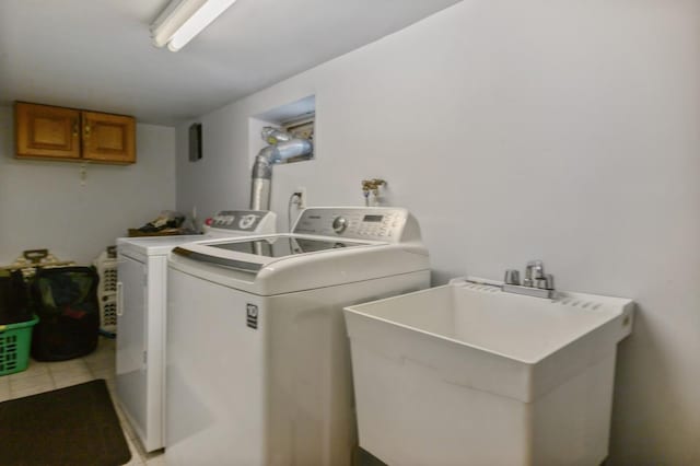 445 Wellington Rd, Mineola, NY 11501 - laundry area with a sink and independent washer and dryer