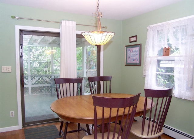 103 Arlington Rd, Lake Ronkonkoma, NY 11779 - dining area featuring wood finished floors and baseboards