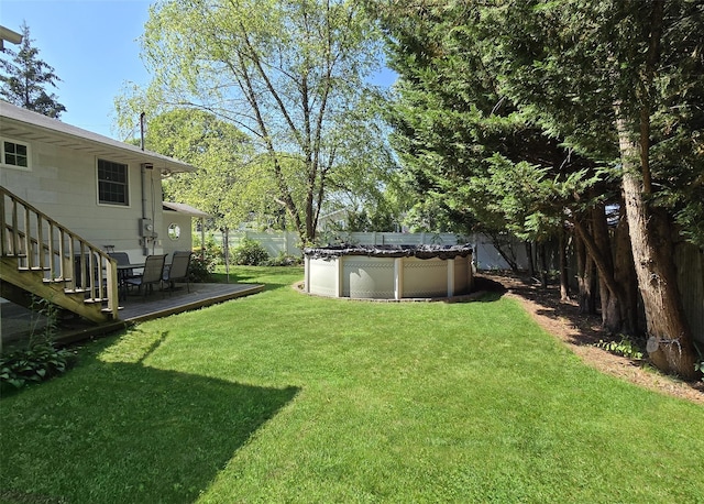103 Arlington Rd, Lake Ronkonkoma, NY 11779 - fenced backyard featuring stairway