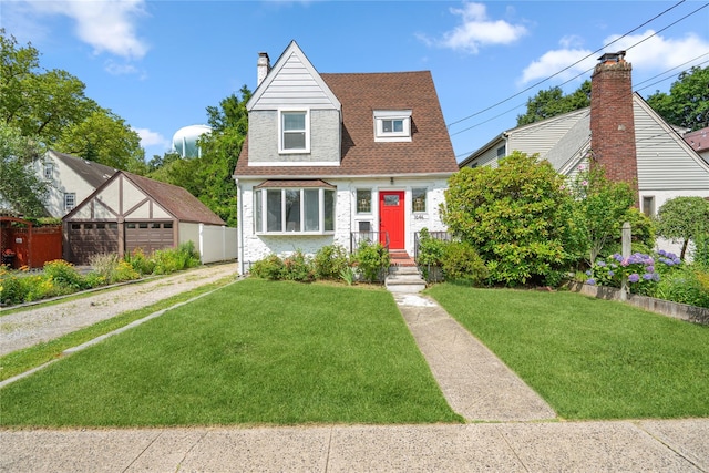 1644 Kenneth Ave, Baldwin, NY 11510 - view of front of home featuring roof with shingles and a chimney