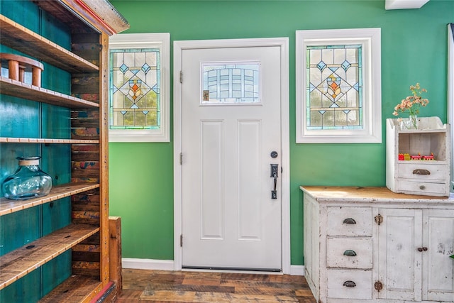 1644 Kenneth Ave, Baldwin, NY 11510 - entryway with baseboards and wood finished floors